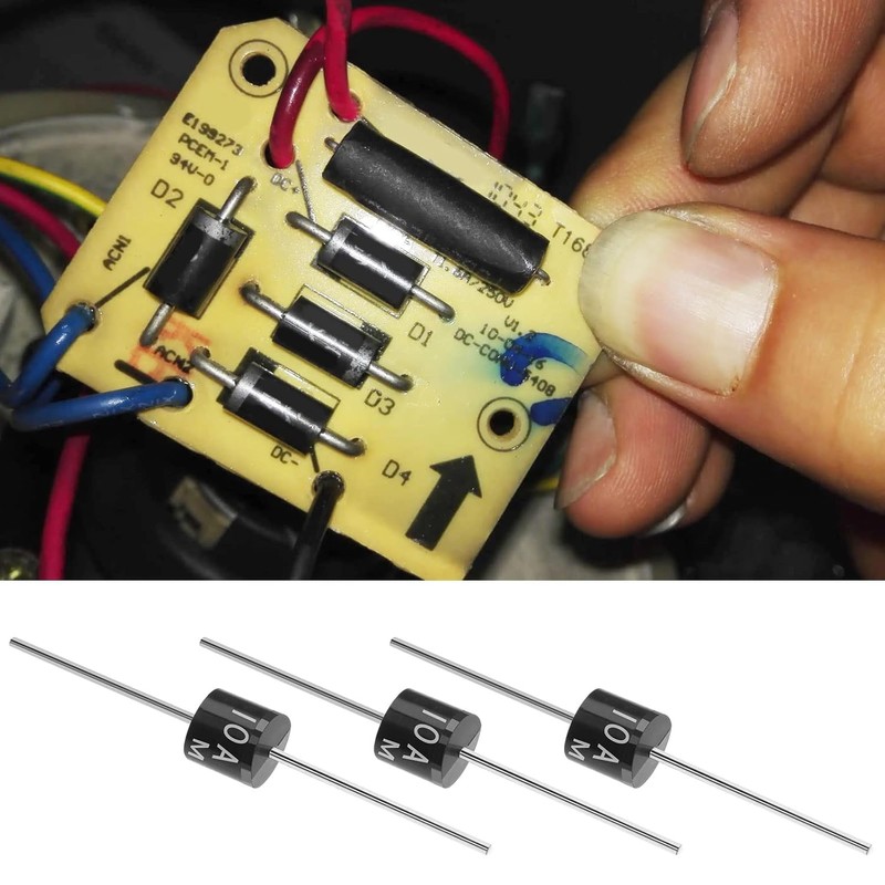 (25Pcs) 10A10 Rectifier Diode, 10A 1000V R-6 Axial Electronic Silicon