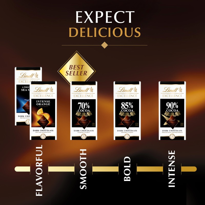 Lindt EXCELLENCE Chili Dark Chocolate Bar, Dark Chocolate Candy Infused