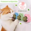 Bola Giratoria Con Hierba Gatera De Juguete Para Gatos, 3pz