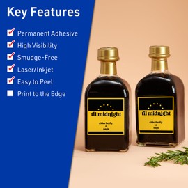 Avery Printable Square Labels with Sure Feed Technology, 2-1/2" x 2-1/2", Bright Yellow Labels, Laser/Inkjet, 360 Total, Great for Jar Labels and Packaging Labels