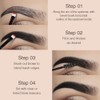 Tinted Thickening Eyebrow Mascara with Two Eyebrow Brushes,Brow Fast Sculpt,Waterproof,Transfer-proof,Eyebrow