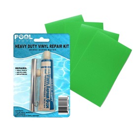 Pool Above Heavy Duty Vinyl Repair Patch Kit | Vinyl Cement Adhesive Glue and Colored Patches for Inflatables Boat Raft Kayak Air Beds Inflatable Mattress Hole Repair Orange
