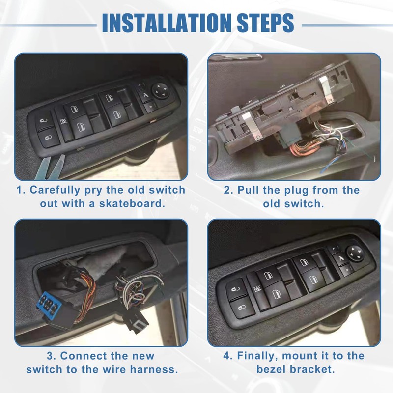 MACHSWON Car Left Front Window Switch Driver Side Control Door