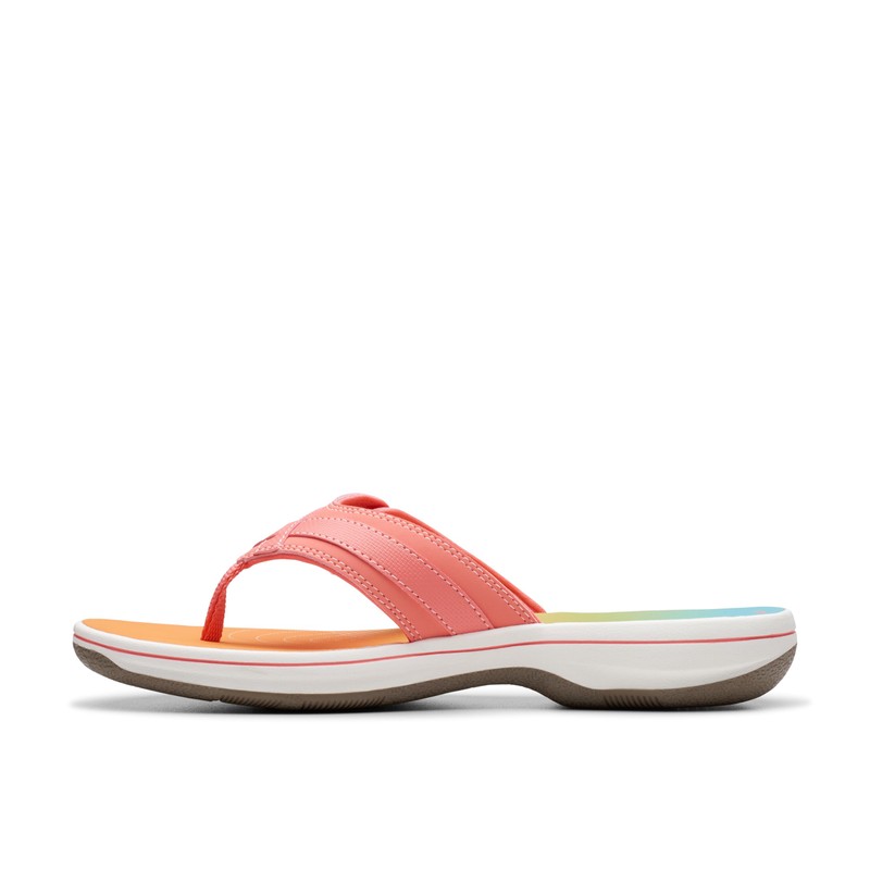 Clarks Clarks Women's Breeze Sea Flip-Flop, Multicolor Synthetic, 9