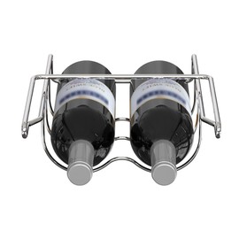 ALANO Wine Rack- Refrigerator Bottle Rack Holds 2 Bottles of Your Favorite Wine or Drink Universal Bottle Holder Will Fit Most Fridges in Stainless Steel 304