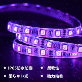 LED Tape Light, RGB Tape, SMD5050, 10m, 300LED, 44 Keys Remote Control, LED Tape, Strip Light, DIY Waterproof, Dustproof, Double Sided Tape, Front Light, Indirect Lighting, Cuttable, Indoor and