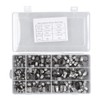180Pcs Fuel Hose Clamps Kit Stainless Steel Injection Line Accessories