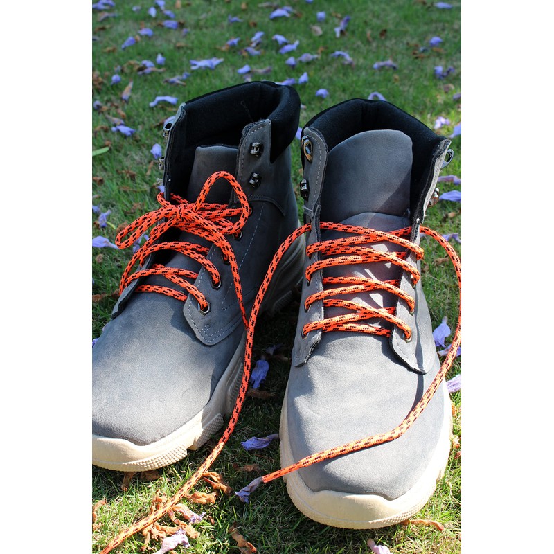 COOL LACE Round Athletic Shoelaces Shoe Laces for Sneakers, Orange