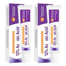 2PCS 12% Acid Repair Pimple Facial Serum Cream,Day and Night Repair Spot Face Serum Cream,Removes Acne,Redness, Fade,Dark Spots Correcting Face Moisturiser,Vitamin C & Niacinamide Ser-um Acne Creams