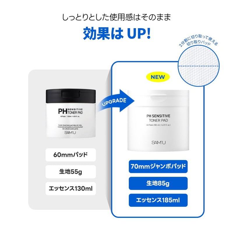 PH Sensitive Toner Pad (60 sheets, 6.3 fl oz (185