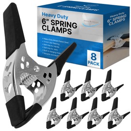 Online Best Service Lot of 8-6" inch Spring Clamp Large Super Heavy Duty Spring Metal Black - 3 inch Jaw opening