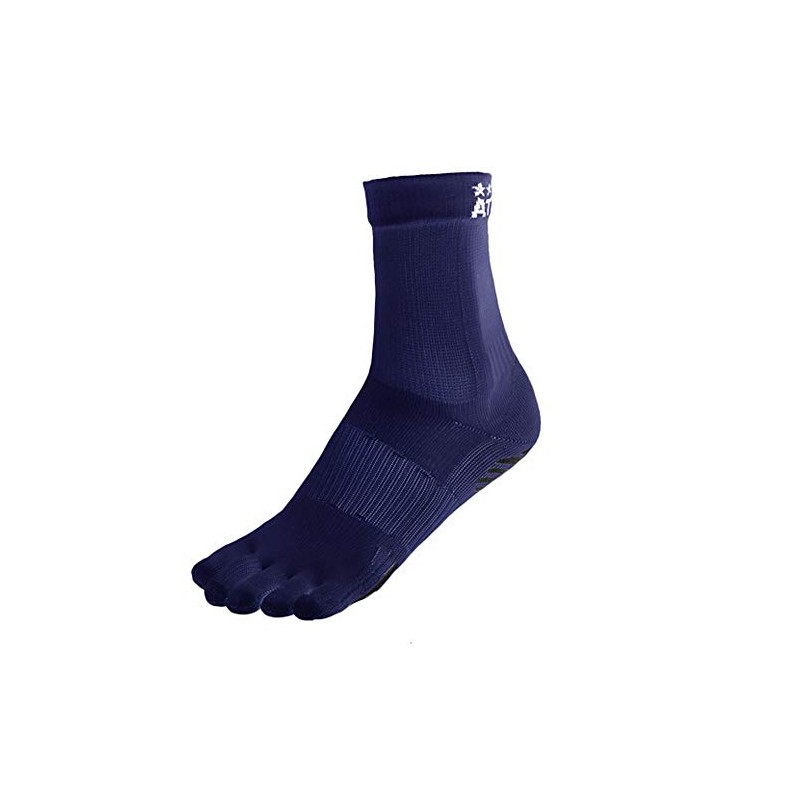 Athleta 05260 Five Finger Grip Socks, navy