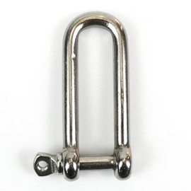 DAUMLINK® 2 round shackles long, material stainless steel A4 / Aisi 316 (2 pieces), connecting chains or tamps to eyelets (6 mm)
