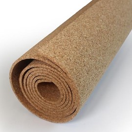 Flipside Products 24" x 48" Natural Cork Roll, 3mm Thick, Cork Board Roll, Bulletin Boards, Wall Hanging, Drawers, Crafts, Shelf Liner