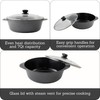 IMUSA Cocotte Cast Aluminum Ceramic Nonstick Caldero with Glass Lid,