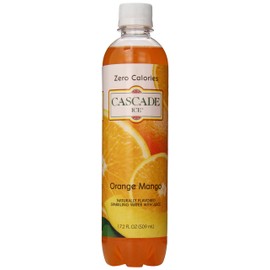 Cascade Ice Sparkling Water, Orange Mango, 17.2 Ounce (Pack of 12)