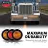 Abrams Round 3/4" Amber 1 LED Side Marker Trailer Lights