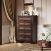 WLIVE Farmhouse Dresser for Bedroom, Tall Wood Dresser with 5