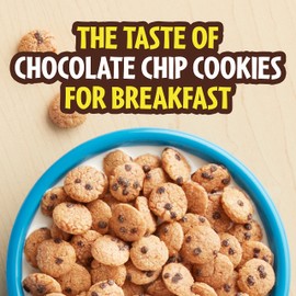 Cookie Crisp, Breakfast Cereal, Chocolate Chip Cookie Taste, 10.6 oz (Pack of 12)