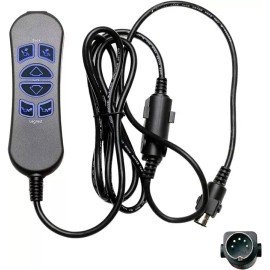 Mulin MLSK89-A2 Mulin Lift Chair Recliner 6 Button 5 Pin Remote with USB and Backlight