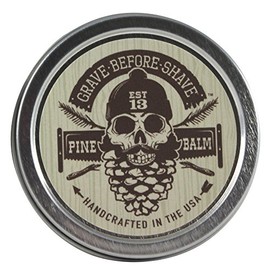 GRAVE BEFORE SHAVE Pine Scent Beard Balm (Pine/Cedar wood scent) (2 oz.) by Grave Before Shave