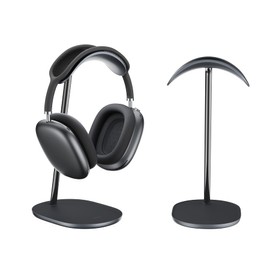BENKS Headphone Holder Compatible with All Headphone Sizes, Durable, Sturdy Desk Stand and Great Gift (Black)