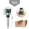 Mesee Industrial Grade Flush Trim Template Router Bit 1/4 Inch