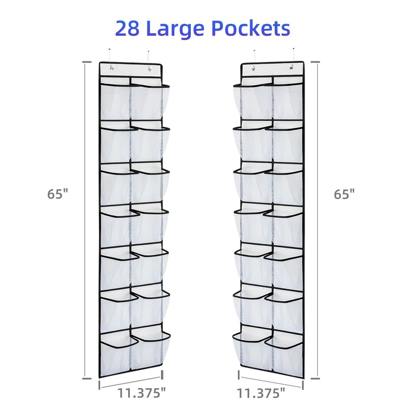 KEEPJOY Over the Door Shoe Organizer, Hanging Shoe Organizer with