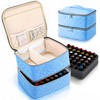 DreamGenius Nail Polish Organizer Case Holds 42 Bottles, Portable Double-Layer