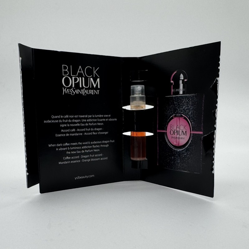 Yves Saint Laurent Black Opium Perfume Collection Sample Spray 6pc