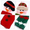 LABRIMP Snowman Themed Handle Covers 3 Pack Snowman Fabric Handle