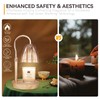 TOACSUCP Candle Warmer Lamp with 3 Bulbs, Adjustable Height Dimmable