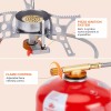 WADEO 3900W Windproof Camping Stove with Piezo Ignition & Two