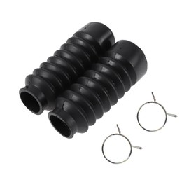 BULLSPANN Motorcycle Motorcycle Front Fork Boots 4.8 x 1.8 x 1.2 inches (123 x 46 x 30 mm) Front Fork Cover with Ring Shock Absorber Front Fork Soft Rubber Boots Dust Cover Bike Parts Dust Absorption