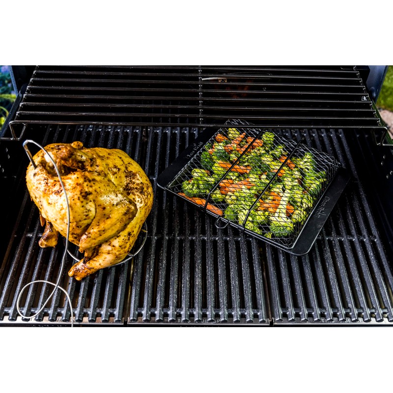 Char-Broil Non-Stick Grill Basket, Black,Silver