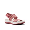 Clarks Women's Arla Stroll Flat Sandal, Dusty Rose Combi, 12