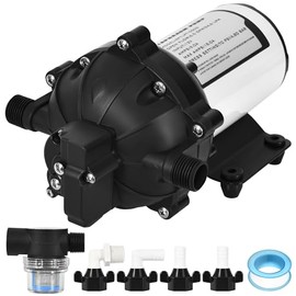 YITAHOME RV Pump, 12V DC Self-priming RV Water Pressure Diaphragm Pump 6.5GPM 70PSI for RV, Garden, Agricultural Irrigation, Boats, Marine, Yacht