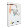 Stupell Industries Children's Baby Elephant Bubble Bath Rubber Duck Bathroom