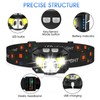 LHKNL Headlamp Flashlight,4-Pack Lumen Ultra Bright LED Rechargeable Headlight with