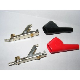 Network Supply red black test replacement clips butt set toner test angled bed of nails abn