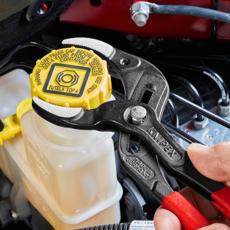 KNIPEX Tools - Pipe Gripping Pliers With Serrated Jaws (8101250),