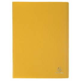 Exacompta - OPAK 8569E – 1 OPAK Display Book – 60 Anti-Glare Pockets with Grained Surface – 120 Pages – A4 Size – Dimensions 24 x 32 cm – Soft Polypropylene Cover – Yellow
