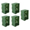 Pack 5x Caja Chalupa Electrica 2x4 Profunda Antioxido Cable