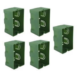 Pack 5x Caja Chalupa Electrica 2x4 Profunda Antioxido Cable                                                                                           