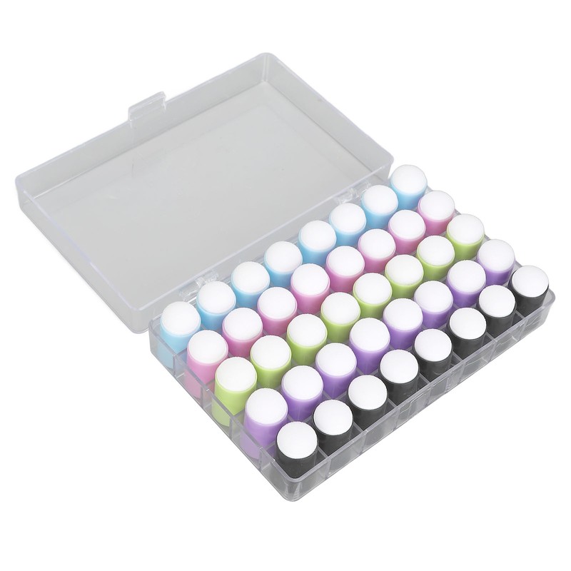 40 Pcs Finger Sponges Daubers Fingertip Concealer Brush Craft Painting