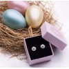 Silver Flower Stud Earring - 925 Sterling Silver Flower Earrings/Ladies