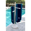 Outdoor Spa and Pool Towel Rack - Bone