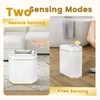 ELPHECO Bathroom Trash Can with Lid Butterfly, Motion Sensor Trash