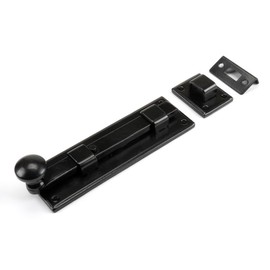 From The Anvil Black 6 Inch Straight Knob Bolt