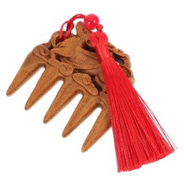 Baluue Wide Tooth Scalp Massager Comb for Gentle Hair Care Durable Wooden Design Compact for Travel Use Smooth Teeth for Comfortable Scalp Massage for Men and Women